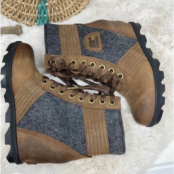 Sorel Lexie Wedge Boot Waterproof Winter Heel Sz 8 - Picture 3 of 11
